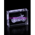 3D Laser Crystal Motorbike