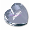 Heart-shaped crystal paperweight(3-077)