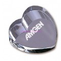 Heart-shaped crystal paperweight(3-076)