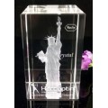 3D Laser Crystal  Statue of liberty