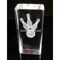 3D Laser Crystal bowling pin