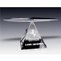 pyramid crystal paperweight